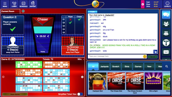 The Chase Bingo - VFBingoSites.co.uk