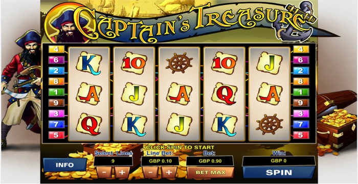 Free slot machine captain treasure